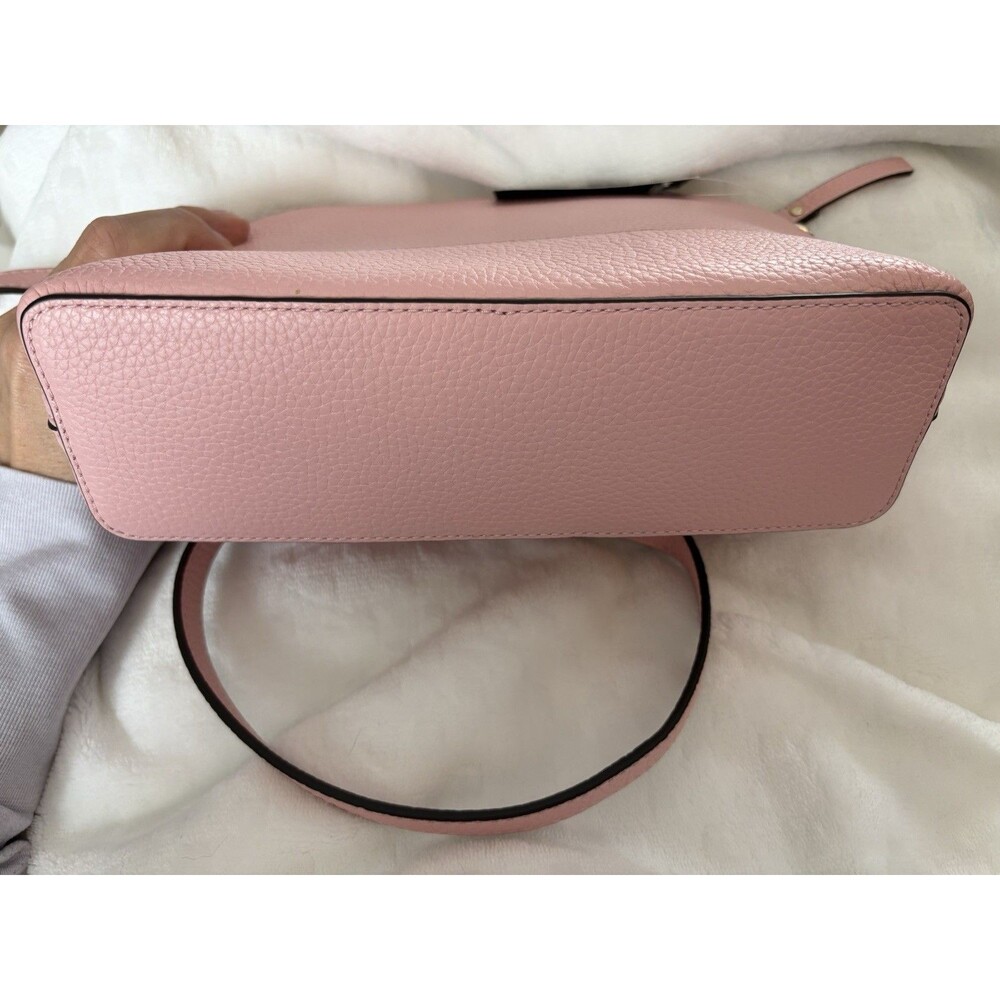 Kate Spade Hanna Tea Rose Pink Pebbled Leather Crossbody Bag New with Tags - Picture 3 of 10